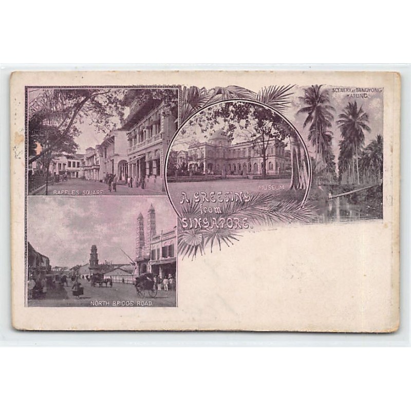 Rare collectable postcards of SINGAPORE. Vintage Postcards of SINGAPORE