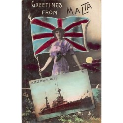 Rare collectable postcards of MALTA. Vintage Postcards of MALTA