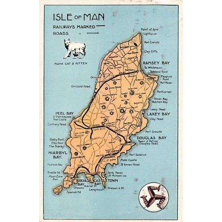 Rare collectable postcards of ISLE OF MAN. Vintage Postcards of ISLE OF MAN